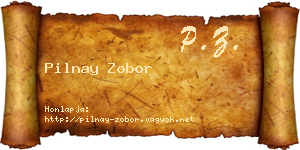 Pilnay Zobor névjegykártya